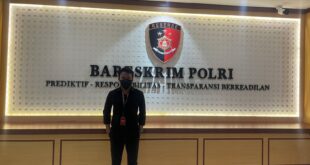 Prana Jaya S.kom Saat Melapor di Mabes Polri terkait Dugaan Pencatutan Nama. Medan, Kamis 22/12/2022. (Foto : Istimewa)